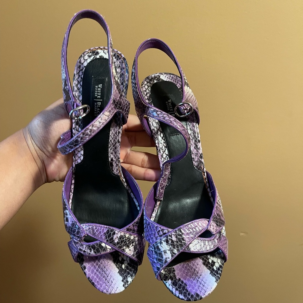 WHBM Purple Heels - Size 8.5
